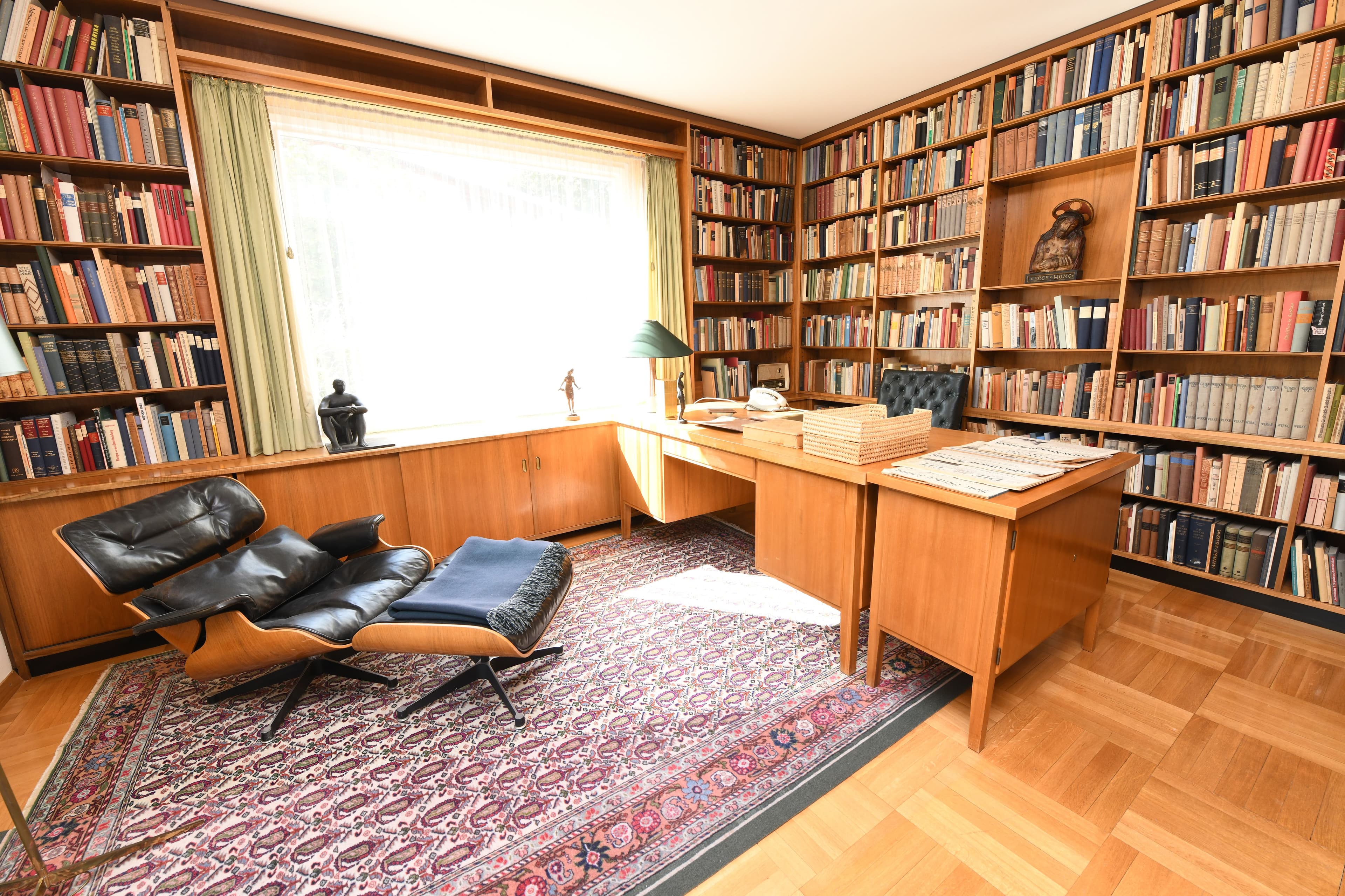 Rekonstruiertes Arbeitszimmer von Theodor Heuss im Theodor-Heuss-Haus.